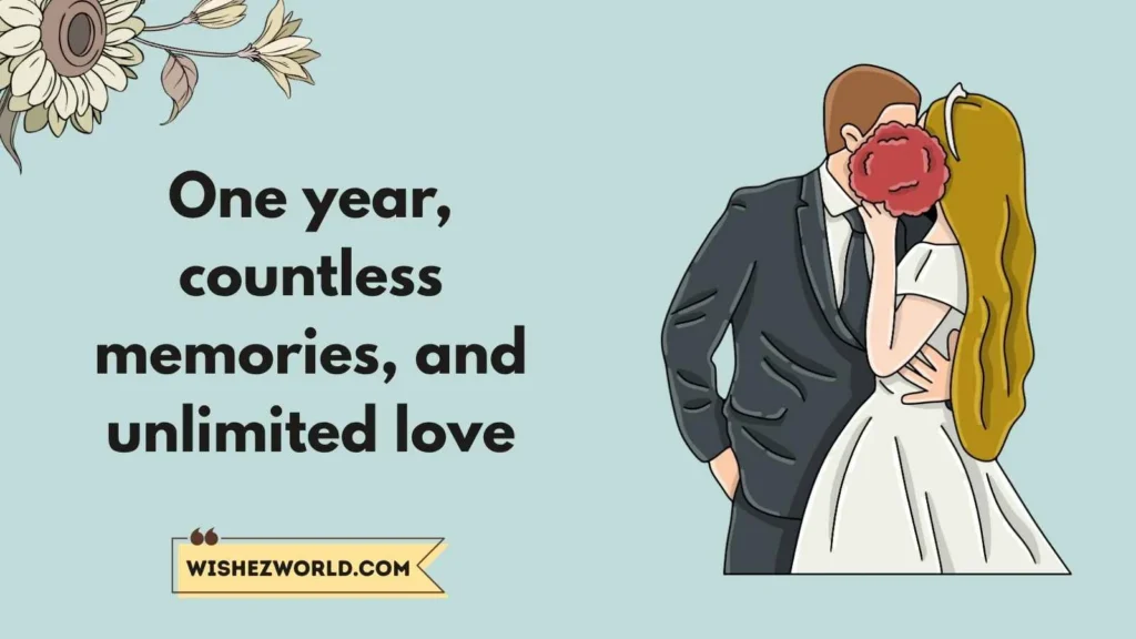 First Anniversary Wishes for Him