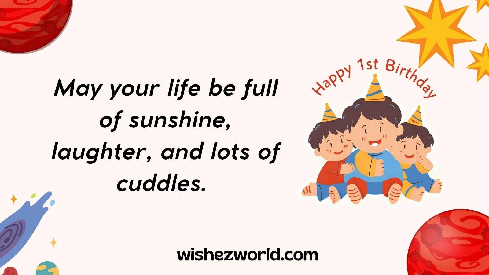 First Birthday Wishes for Boy