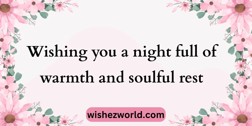 Good Night Wishes From Afar
