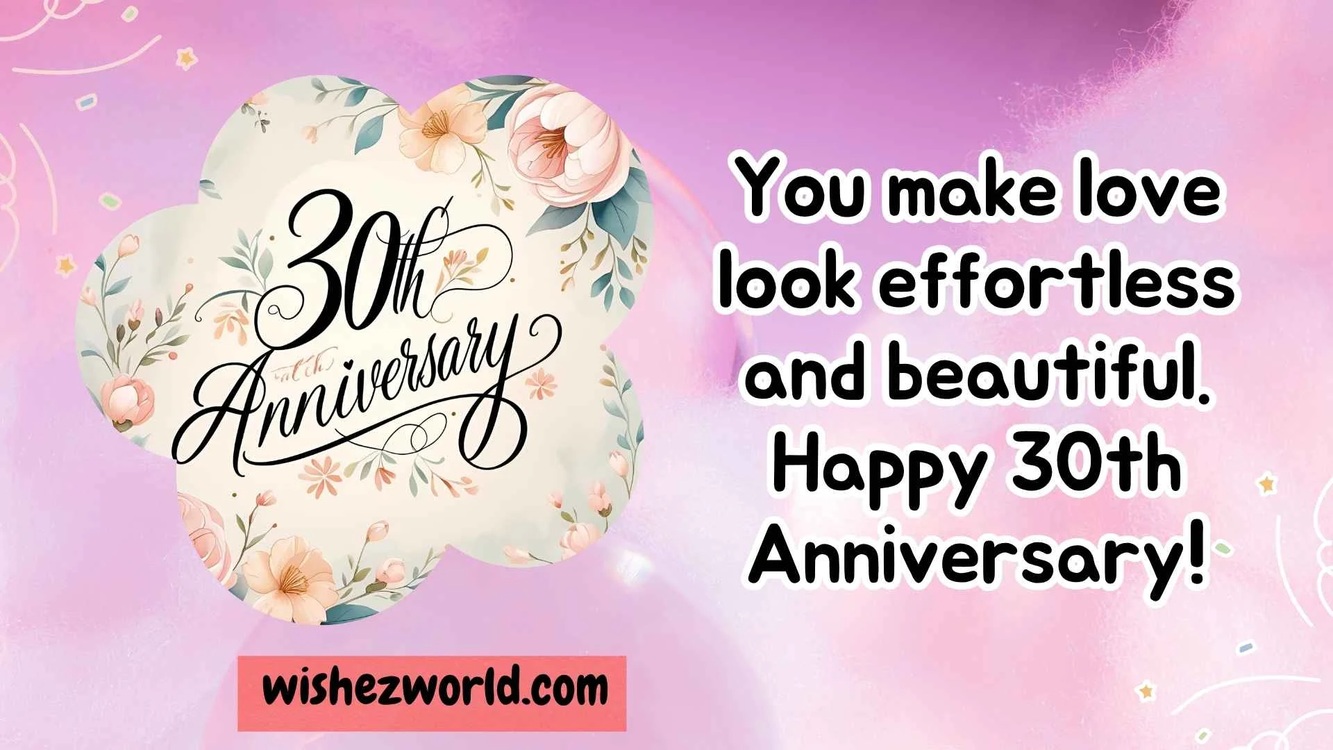 Happy 30th Anniversary Wishes