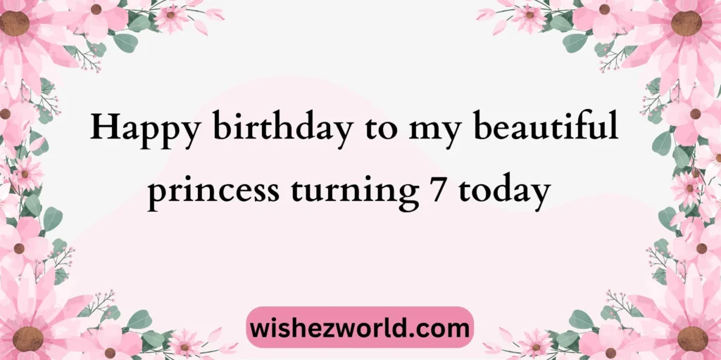 Sweet 7th Birthday