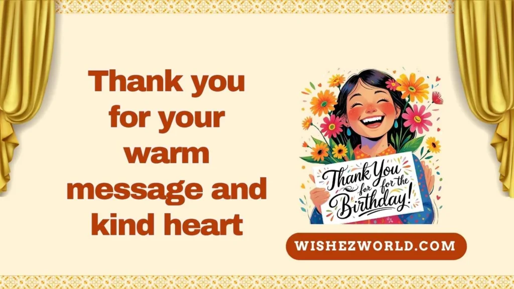 Simple Thank You for Birthday