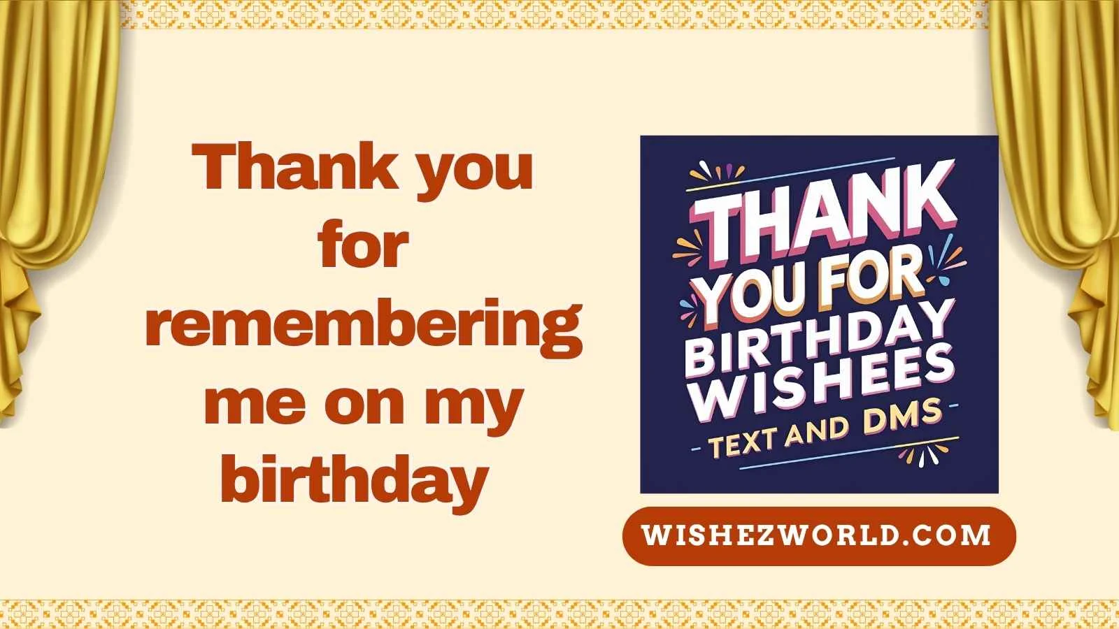 Thank You for Birthday Wishes