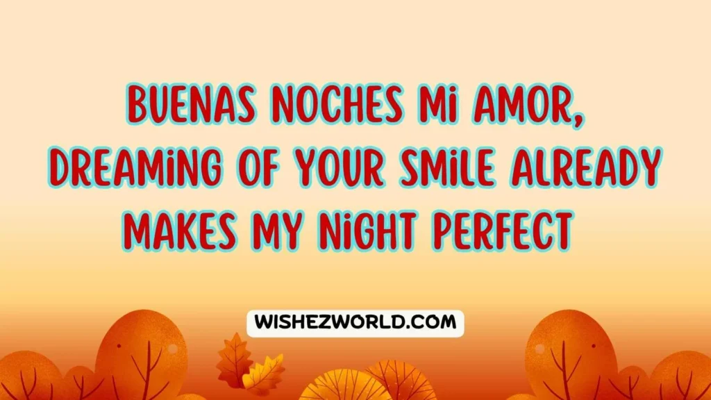 Flirty Good Night in Spanish